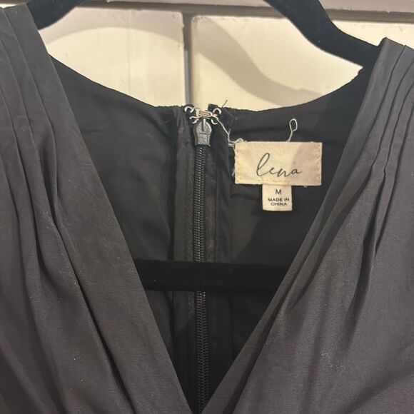 Mini Black Ruffle Dress - Picture 3 of 6